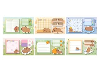 Obrázek z Bloček samolepicí set - kapybara, 6dr 